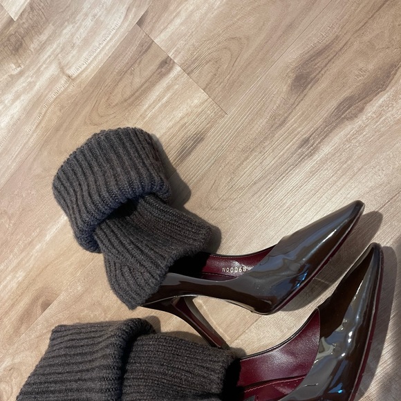 Louis Vuitton Women Heels Sock Attached38-Burgundy - Picture 7 of 8